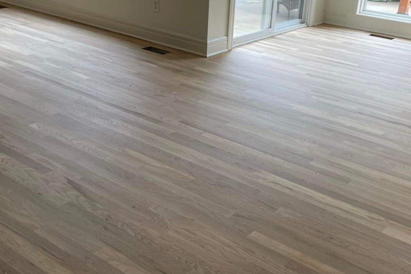 Completed Wood Floor Refinishing & Stain Applicaiton in Shawnee KS